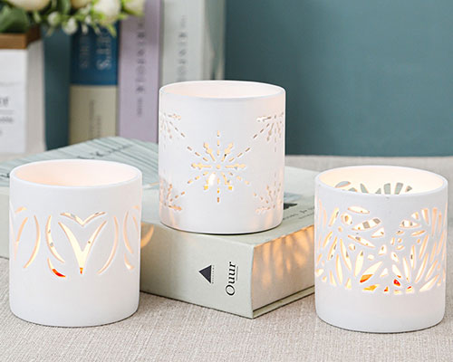 White Ceramic Candle Wax Warmer Wholesale