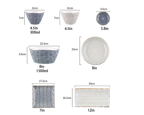 Ceramic Plates And Bowls Sets