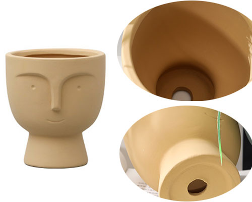 Face Ceramic Plant Pot