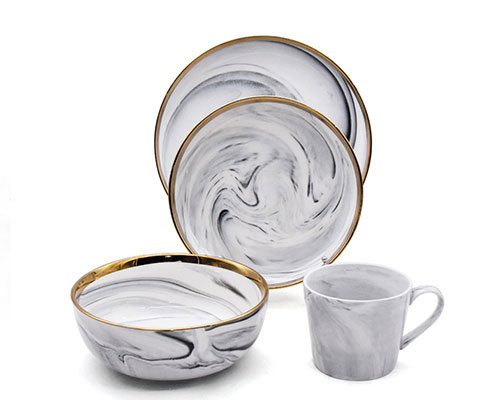 Marble Ceramic Dinnerware Set