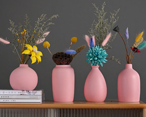 Small Pink Ceramic Vase