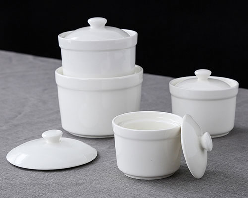 Small White Ceramic Dessert Bowls