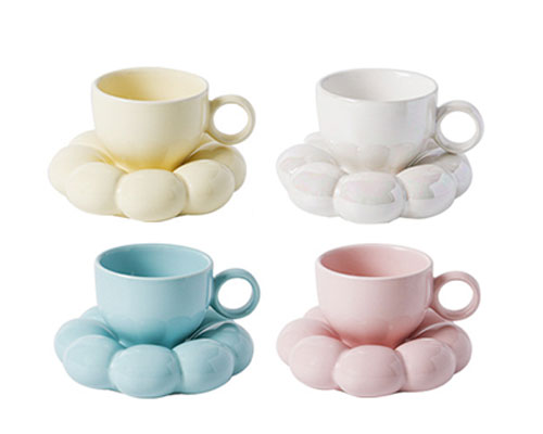 Ceramic Coffee Cups and Saucer Sets