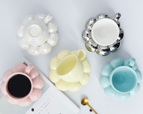 Ceramic Espresso Cups and Saucer Sets