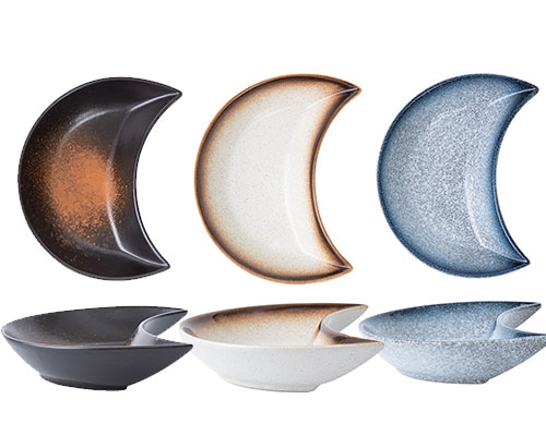 Crescent Ceramic Plates