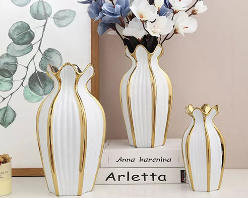 Nordic White Ceramic Vases