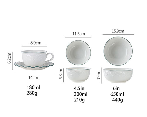 White Ceramic Dishware