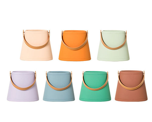 Color Ceramic Handbag Vases