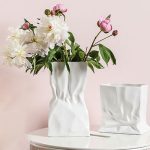 White Ceramic Vases Set