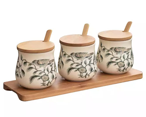 Small Ceramic Spice Jars