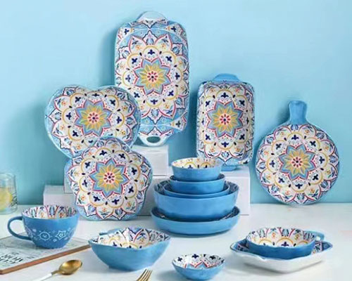 Blue Handmade Ceramic Dinnerware Sets