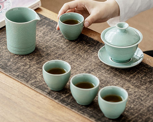 Ceramic Tea Cups Set
