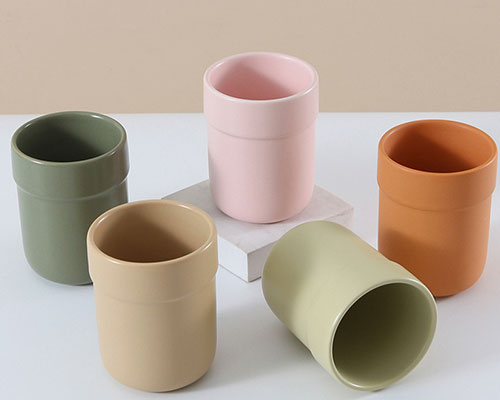 Colored Ceramic Candle Jars