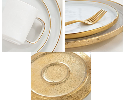 Gold Ceramic Plate