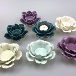 Ceramic Flower Tealight Holders