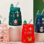 Ceramic Travel Christmas Mugs