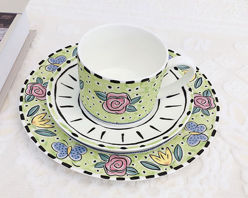 Green Custom Ceramic Dinnerware