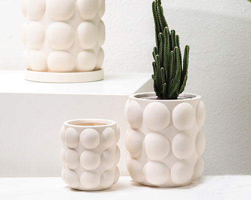 Nordic Style Cream Flower Pots