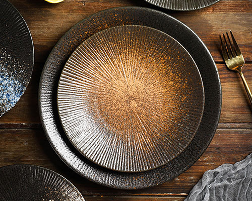 Speckled Pottery Dinnerware