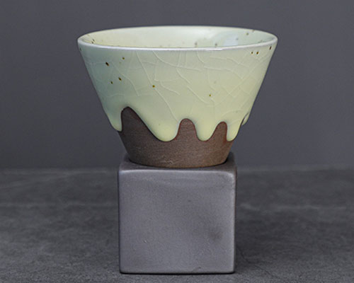Ceramic Ice Cream Cone Cup