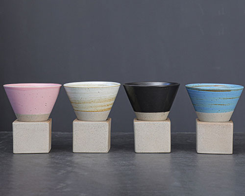Creative Ceramic Mugs with Bases