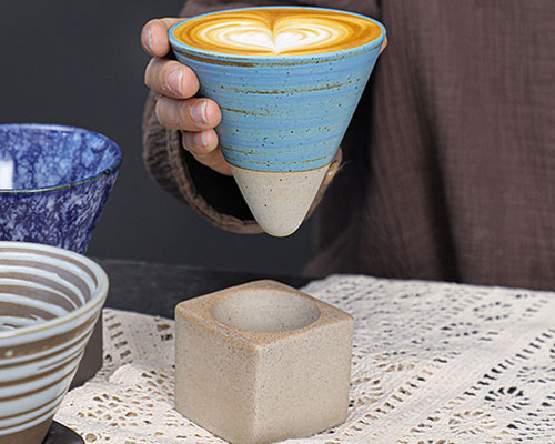 Funnel Ceramic Coffee Tea Cup