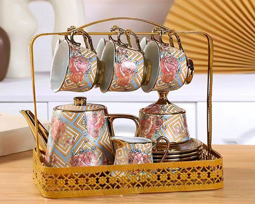 Ceramic Tea Coffee Pot Set
