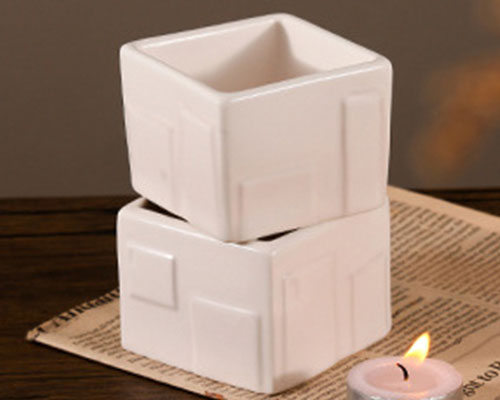 Square Ceramic Candle Holders
