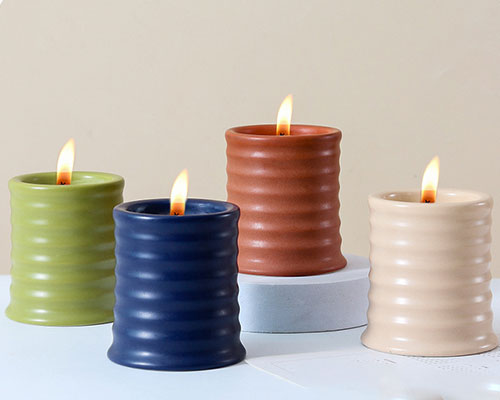 Thread Ceramic Candle Holders