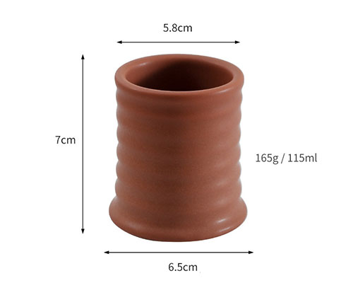 Thread Ceramic Candle Jar