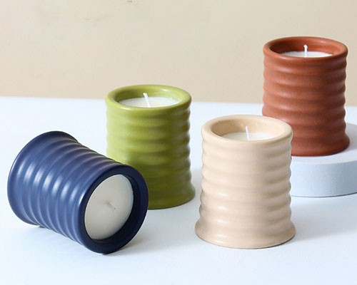 Thread Ceramic Candle Jars